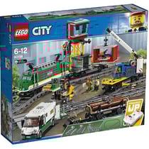 Jeu de construction LEGO City Pociąg Merchandise avec locomotive motorisée