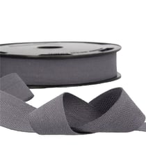Bobine 50m sergé coton Gris noir
