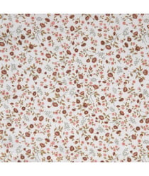 Tissu de coton fleurs Champetres Eleoni de 150 cm de largeur Tomette/thyn Multicolore vendu par 50 cm