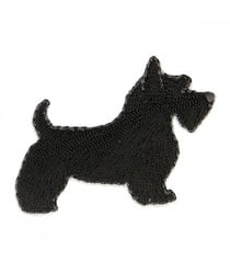 Ecussons Thermocollant Chien Scottish 4 X 5 cm - Mediac Noir