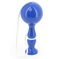 Bilboquet en bois massif bleu