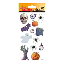 Tatouages temporaires - Pierre tombale Halloween