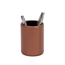 POT A CRAYONS - CUIR Satiny - 10x7 cm