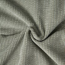 Tissu Velours Côtelé envers Doudou Cosy uni Vert kaki clair