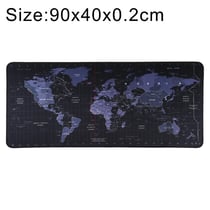 Tapis De Souris Antidérapant Bleu Grande Taille Durable Pour Jeux 90x40cm Noir 2 YONIS