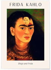 Affiche Frida Kahlo «Diego and Frida» | A3 : 29,7x42cm
