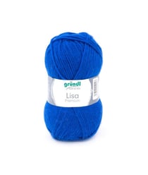 Fil à tricoter LISA PREMIUM UNI - Grundl 35 Bleu