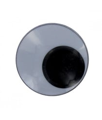 Lot de 100 Oeil MOBILE Noir et blanc peluches 6mm 6mm Noir