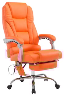 Chaise de bureau Pacific avec fonction massage orange