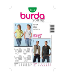 Patron Burda 7810 Gilet taille n°FR 32-54