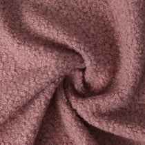 Tissu Fausse fourrure Bouclette Véra uni Vieux rose