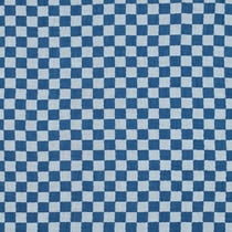 Tissu Double gaze de Coton à carreaux Réversible  Bleu