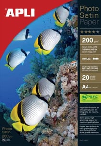 Apli 04453 - Papier photo satin A4 200g. Photoquality