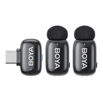 BOYA Micro sans fil Mini 14 - 2.4 GHz Noir - 2TX + 1RX