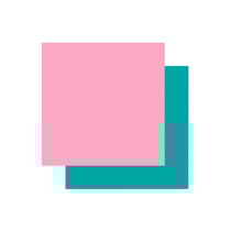 2 vinyles permanents Cricut 91 x 33 cm - aqua, rose clair