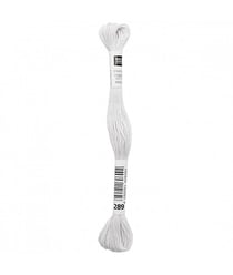 Fil à broder mouliné Uni - Rico Design 289 Gris