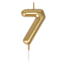 Bougie or - chiffre 7