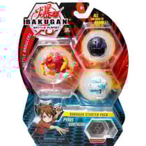 Bakugan battle planet - pack de demarrage pyrus gorthion : 3 boules - spin master 20108789