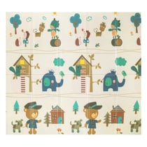 Tapis d'Eveil Pliable Réversible Bébé Teddy Bear & Forêt par Kidolo