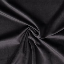 Tissu Velours ras d'ameublement uni Noir