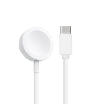 Chargeur pour Apple Watch Series Ultra 8 7 6 5 4 3 2 Charge Sans Fil 30cm Blanc