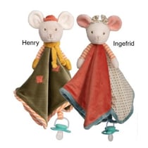 Doudou animal baby rug - Henry la souris