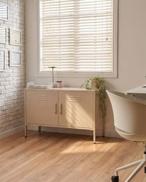 Armoire de bureau Acier Beige URIA - Beliani