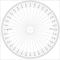 Graphoplex - Rapporteur cercle entier degrés Ø 30 cm