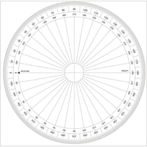 Graphoplex - Rapporteur cercle entier degrés ø 30 cm