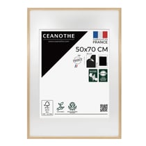 Cadre photo 50x70 cm chêne Alba avec passe-partout 40x50 cm