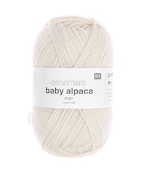 Fil exceptionnel à tricoter Essentials Baby Alpaca & Merino - Rico Design 01 Creme