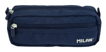 Trousse rectangulaire 2 fermetures éclair 430 since 1918 collection, bleu marine