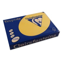 Ramette de papier - A4 - Bouton d'or - 120g - Impression - 250 feuilles - Clairefontaine Trophée