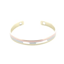 Bracelet cuivre avec Aimants Jonc Petit modèle 3 métaux - Omsaé