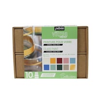 Coffret - peinture pour verre - Pébéo - Vitrea 160 - 10x45ml - Assortiment