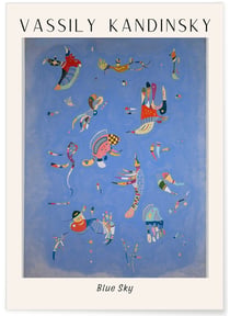 Affiche Vassily Kandinsky Blue Sky | A3 : 29,7x42cm