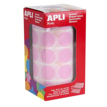 Apli Agipa - Gommettes rouleau Rond Ø 20 mm rose x 1 770