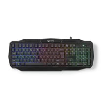 Nedis Clavier Gamer Filaire à Disposition États-Unis Rétroéclairé LED Noir