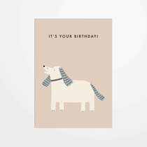 Carte postale - Jennifer Bouron - Birthday dog - 14,8 x 10,5 cm - Made in France