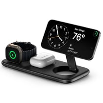 Satechi Station de Charge Sans Fil 15 W Qi2 Trio pour iPhone / AirPods / Apple Watch Noir