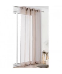 Tissu voile de lin grande largeur 300cm - LINDER de 300 cm de largeur voile de lin beige vendu par 50 cm