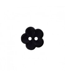 Carte de 3 boutons Fleurs Noir 18mm - Union Knopf Noir