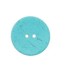 Carte de 1 bouton Coco 30mm - Union Knopf Vert Turquoise bleu