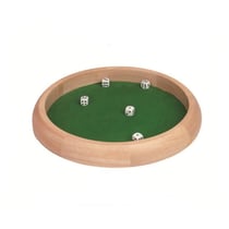 Piste de dés en bois 34 cm - M02106