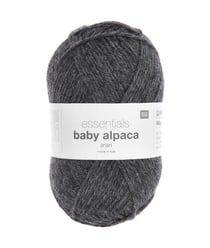 Fil exceptionnel à tricoter Essentials Baby Alpaca & Merino - Rico Design 11 Gris anthracite melangé