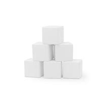 Blocs en mousse 6 cubes blanc