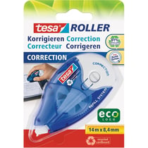 Roller correcteur rechargeable TESA - EcoLogo 14 m x 8,4 mm