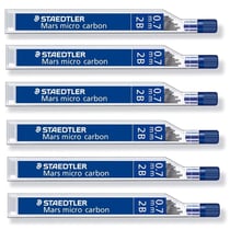 Mine de rechange STAEDTLER Mars micro carbon - 0,7 mm 2B - Lot de 6 étuis de 12 mines