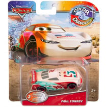 Véhicule cars paul conrev change de couleur 2 en 1 - voiture miniature - MATTEL