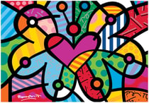 Puzzle 2000 pièces - Romero Britto - Heart butterfly - Bluebird Puzzle